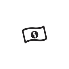 Sticker - money icon. sign design