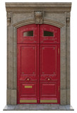 Fototapeta Paryż - entrance classical doors