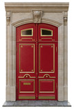 Fototapeta Paryż - entrance classical doors