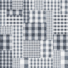 Poster - Seamless vector pattern. Patchwork of Plaid patterns. Imitation of a fabric texture. Vector image.