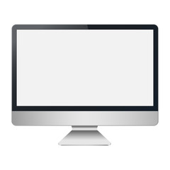 Leinwandbilder - Computer display Apple iMac Pro isolated on white background. Layers are orderly and easily ediable. To present your application and web design.