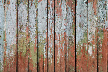 Old weathered wood texture with cracked paint