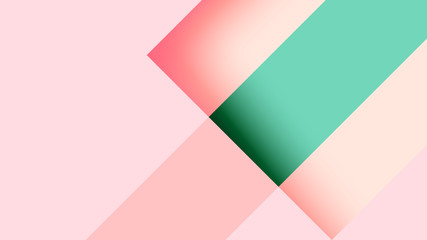 Aufkleber - Abstract minimal geometric shape paper cut banner background template.Vector illustration.