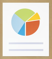 Wall Mural - Business data pie chart icon