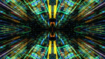 Poster - Data transfer and future technology, cyber security concept background, abstract hi speed digital internet. Motion blur. Abstract technology and cyber space environment 3D render 4K loop