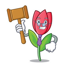 Wall Mural - Judge tulip mascot cartoon style