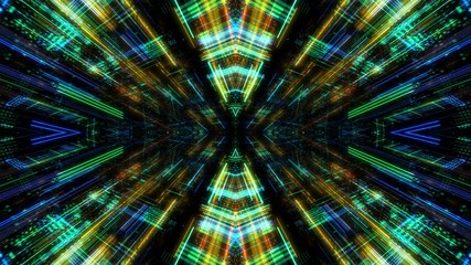 Poster - Data transfer and future technology, cyber security concept background, abstract hi speed digital internet. Motion blur. Abstract technology and cyber space environment 3D render 4K loop