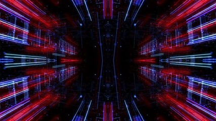 Poster - abstract digital abstract virtual city. scanning city for hackers attack concept. software developer