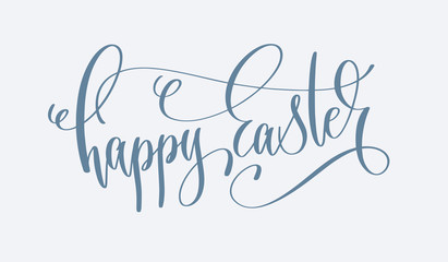 Canvas Print - happy easter - hand lettering holiday inscription text