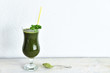 Fresh and healthy green smoothie