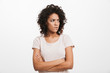 © Drobot Dean - Portrait of an upset young afro american woman