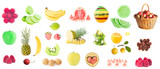 Fototapeta Pokój dzieciecy - high resolution photo of fresh fruit set