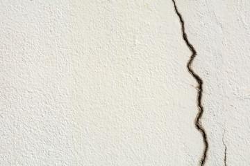 Sticker - texture of crack white cement wall - background