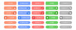 © savanno - Interface menu buttons set. Collection of colored web buttons