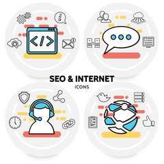 Poster - seo and internet concept