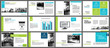 © kaisorn - Blue and green element for slide infographic on background. Presentation template. Use for business annual report, flyer, corporate marketing, leaflet, advertising, brochure, modern style.