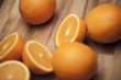 Pomarańcza przekrojona na pół