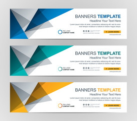 abstract web banner design background or header templates