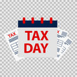 Tax day icon back
