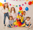 © izida1991 - clown girl on the birthday of a child. Party for children. Play and entertain boys and girls