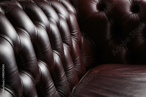 Texture Of The Dark Leather Couch Stitched Buttons Buy This