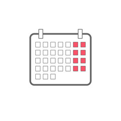 Poster - Calendar icon. 31 days template. Vector.