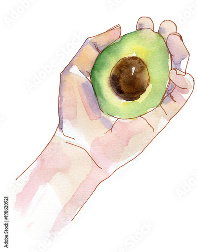 pics Left Hand Holding Something Drawing https stock adobe com images watercolor drawing left hand holding half avocado stone 198620921 start checkout 1 content id 198620921