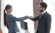 © ASDF - young business managers show their success