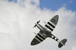 A shot of a World War Two Fighter Aircraft (Spitfire).