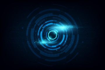Poster - abstract circle sci fi futuristic technology innovation concept background