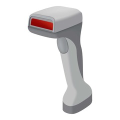 Poster - Market code scanner icon, realistic style