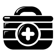 Poster - First aid kit icon , simple style
