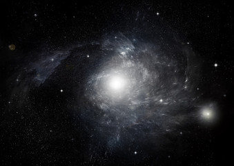 Wall Mural - galaxy in a free space