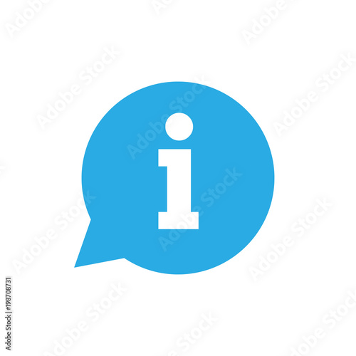 Cuadros en Lienzo Information icon, info sign, vector illustration. Flat design.