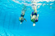 Aquatic Synchronized Swimming Underwater Action Girls
