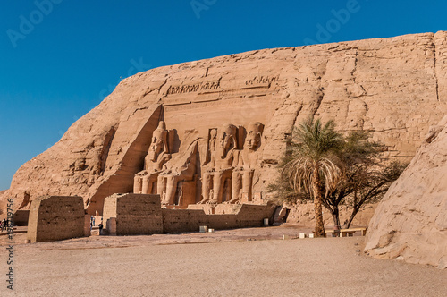 Colossus of The Great Temple of Ramesses II, Abu Simbel, Egypt. Tableau sur Toile
