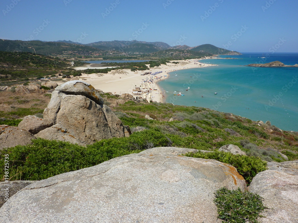 Photo Art Print Spiaggia Su Giudeu Chia Sardegna