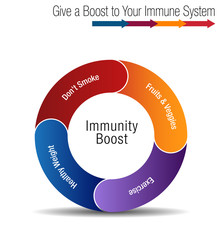 Canvas Print - Boost and Stregthen Your Immune System Chart