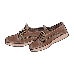 Poster - Leather shoes cartoon vector illustration graphic design