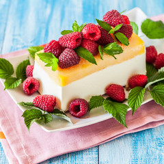 Sticker - Lemon Semifreddo with Raspberries