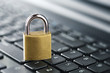 © okskaz - Padlock on computer keyboard. Network Security, data security and antivirus protection PC.