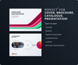 © Diamond Graphics - Presentation. Abstract vector set of modern horizontal templates with colourful smooth shapes
