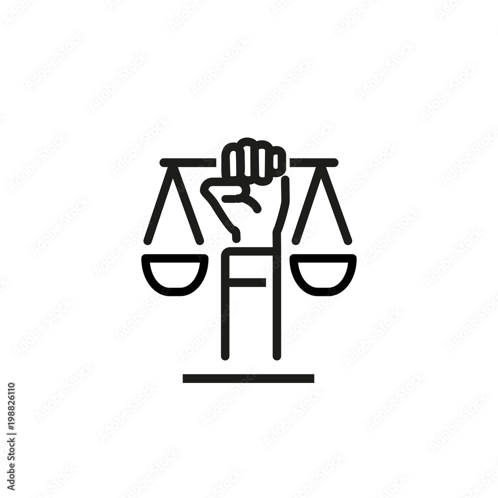 Civil rights symbol icon Stock Vector | Adobe Stock