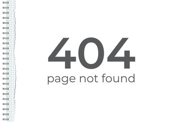 Poster - 404 page not found concept. Vector design element.