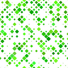 Poster - Green abstract diagonal square pattern - vector mosaic tile background design