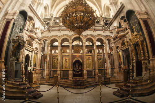 Cuadros en Lienzo The interior in the temple of the Holy Sepulcher.