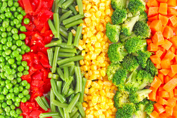 mixed vegetables background