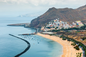 Wall Mural - Teresitas beach near Santa Cruz de Tenerife, Canary islands, Spain