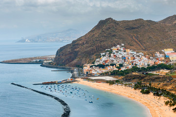 Wall Mural - Teresitas beach near Santa Cruz de Tenerife, Canary islands, Spain