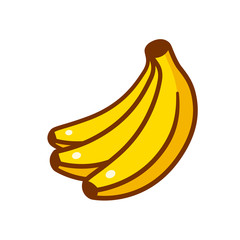 Sticker - Cartoon bananas illustration